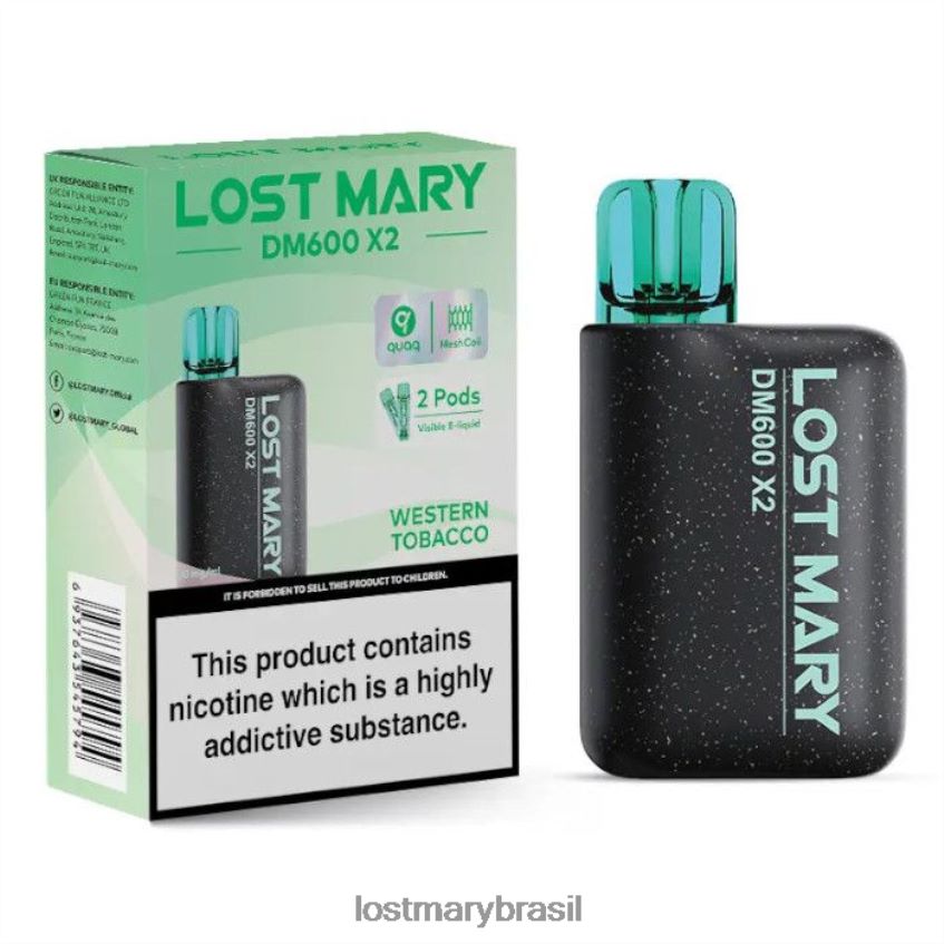 vape descartável perdido mary dm600 x2 H22VDL201 tabaco ocidental | LOST MARY Vape